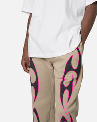 MNML Tribal Bootcut Sweatpants Earth