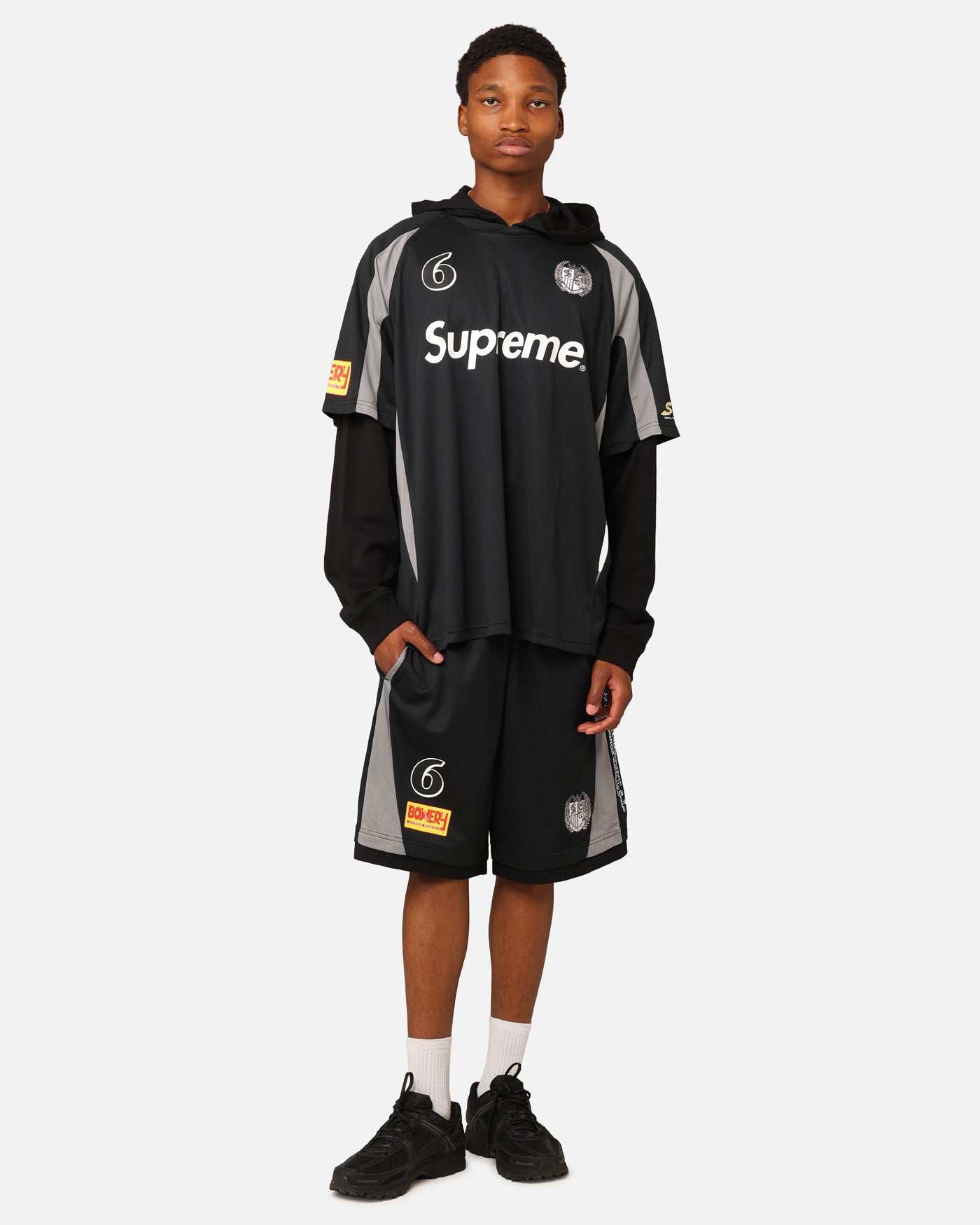 Supreme Soccer Shorts Black | Culture Kings