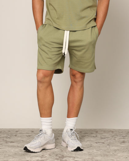 Carré Blanc Classic Sweat Shorts Military
