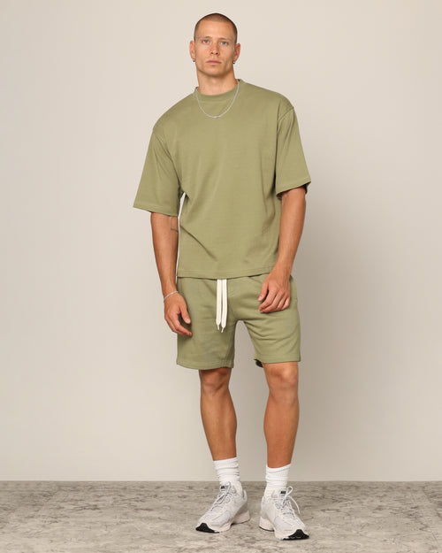 Carré Blanc Classic Sweat Shorts Military