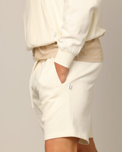 Carré Blanc Classic Sweat Shorts Off White
