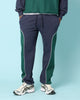 Carré Paris Dice Club Panelled Sweatpants Forest Green/Midnight