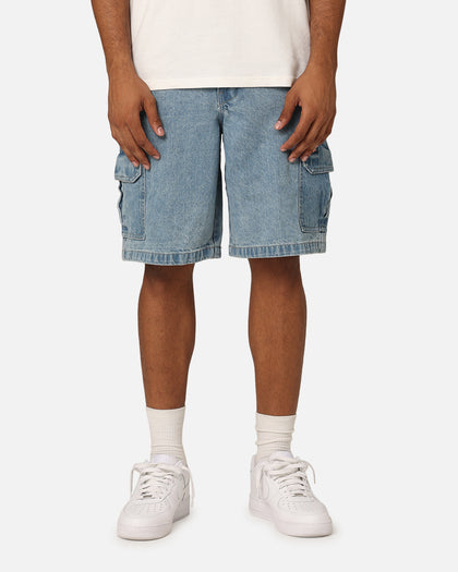 Dickies 42283 Denim Cargo Shorts Stone Washed Indigo