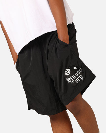 Stüssy 8 Ball Corp Nylon Shorts Black