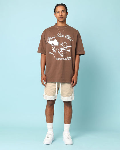 Carré Bandana Lace Shorts Stone