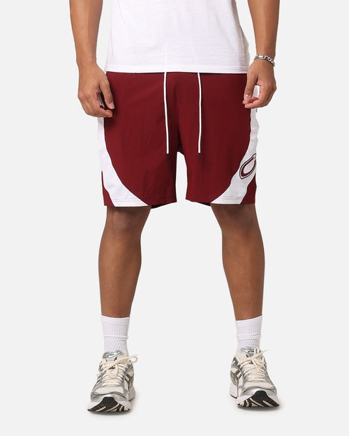 Carre C-Star Warm Up Shorts Maroon/White