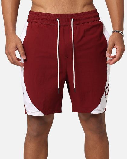 Carre C-Star Warm Up Shorts Maroon/White