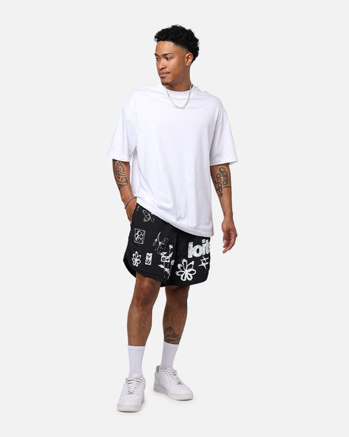 Loiter Flowerbed Walk Shorts Black