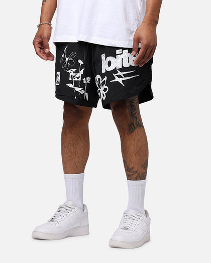 Loiter Flowerbed Walk Shorts Black