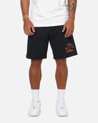 Nike Sportswear Club Essential French Terry Shorts Black/Safety Orange