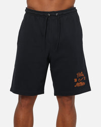 Nike Sportswear Club Essential French Terry Shorts Black/Safety Orange