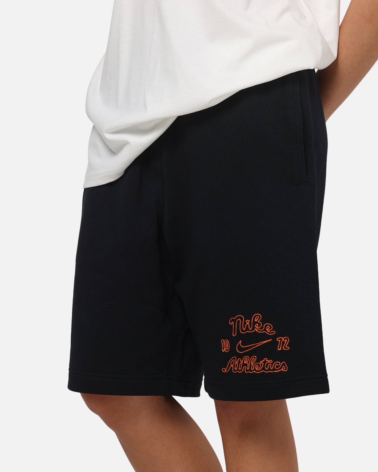 nike women's sportswear essential french terry shorts black