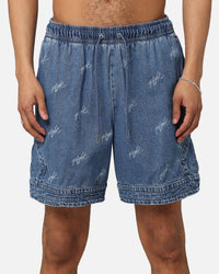 Jordan Air Jordan Deni AOP Shorts Blue Grey