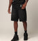 Saint Morta Half Skull Denim Shorts Washed Black