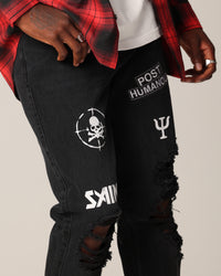 Saint Morta Post Humanous Fimi Jeans Black Shadow