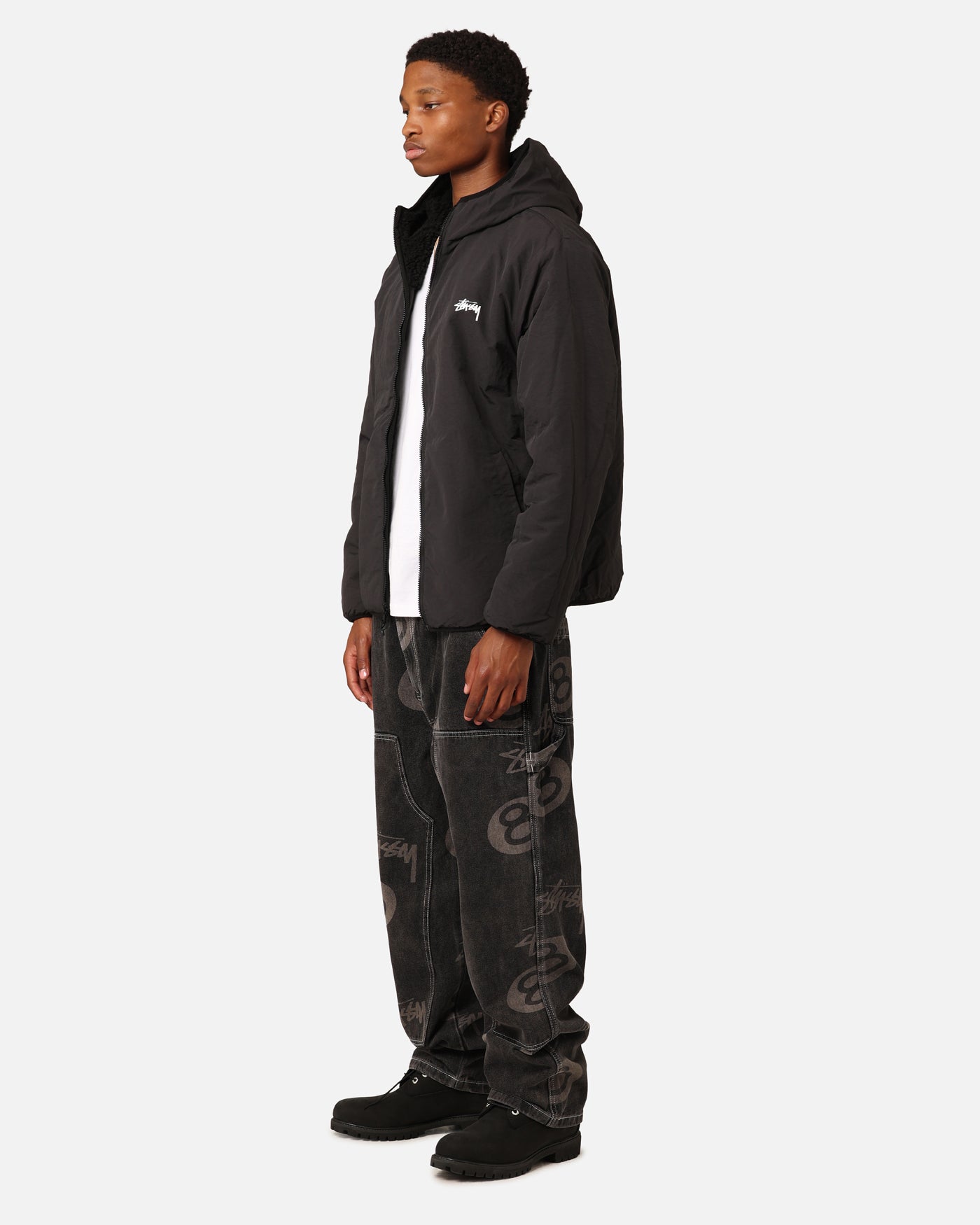 Stüssy Stock 8 Ball Carpenter Jeans Black Denim | Culture Kings