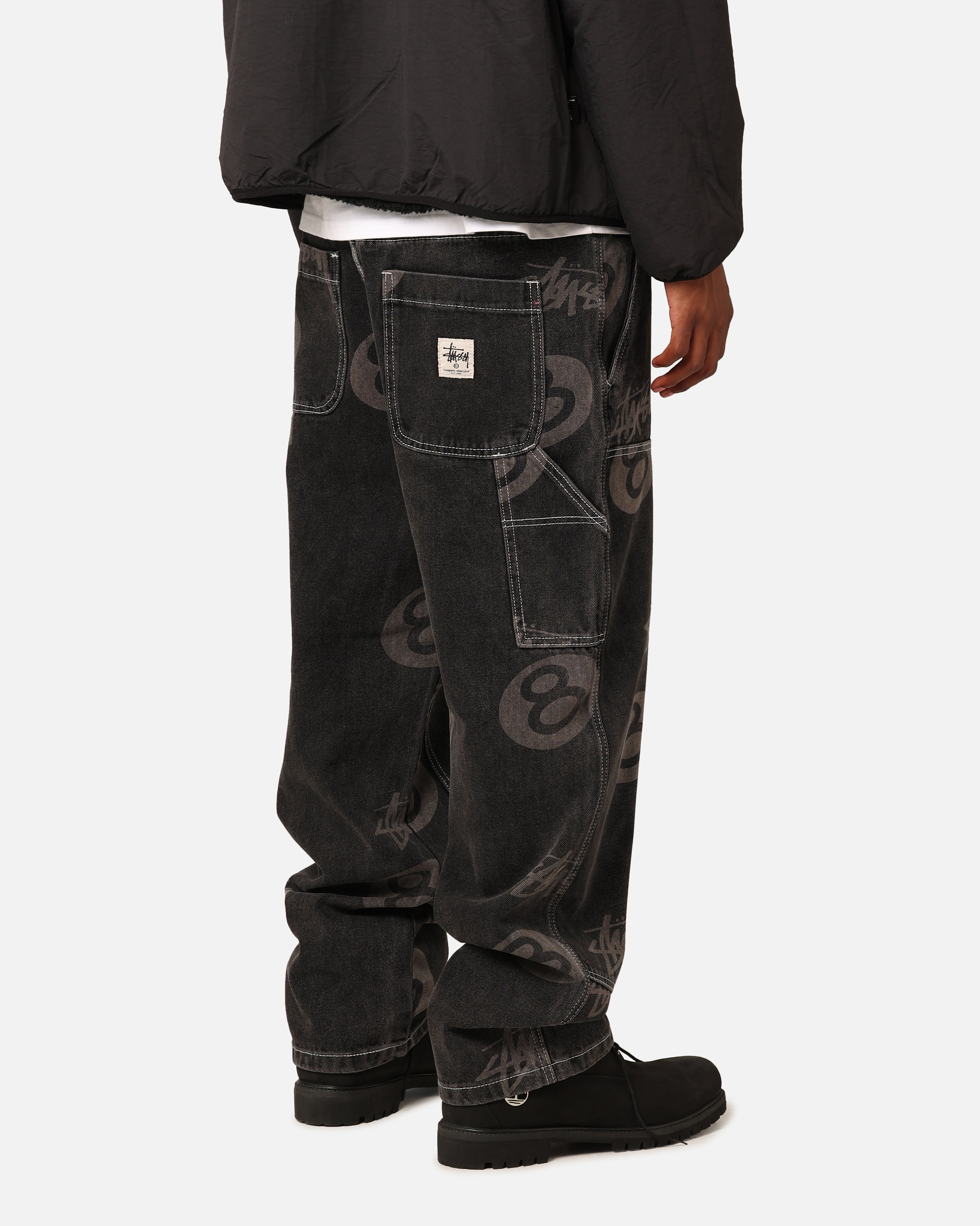 Stüssy Stock 8 Ball Carpenter Jeans Black Denim | Culture Kings