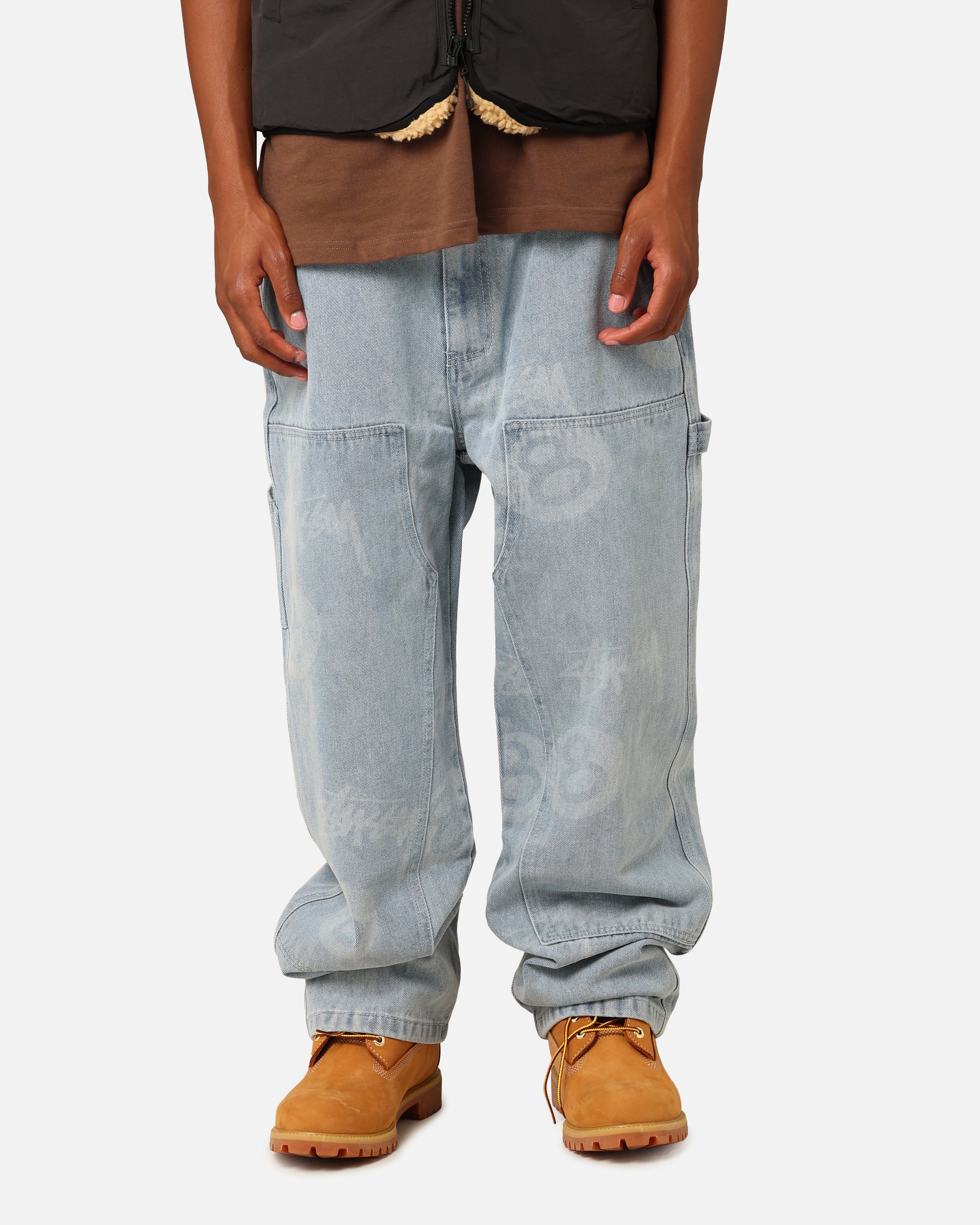 Stüssy Stock 8 Ball Carpenter Jeans Light Denim | Culture Kings
