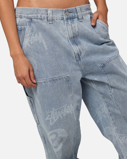 Stüssy Stock 8 Ball Carpenter Jeans Light Denim