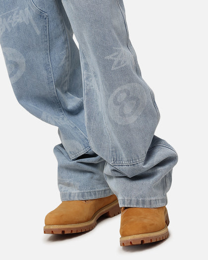 Stüssy Stock 8 Ball Carpenter Jeans Light Denim