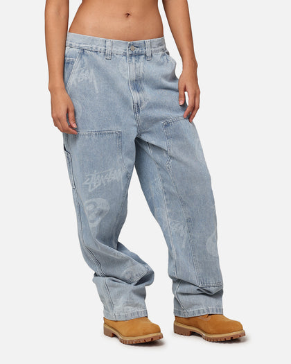 Stüssy Stock 8 Ball Carpenter Jeans Light Denim