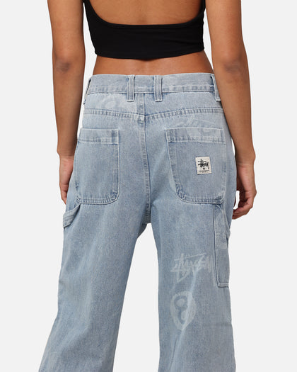 Stüssy Stock 8 Ball Carpenter Jeans Light Denim