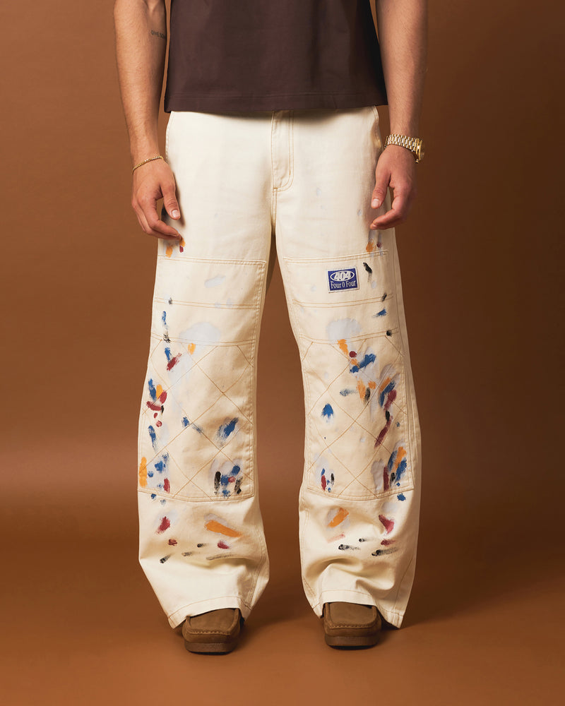 404 Painter Double Knee Pants Off White