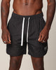 Saint Morta Relic Nylon Shorts Black/White