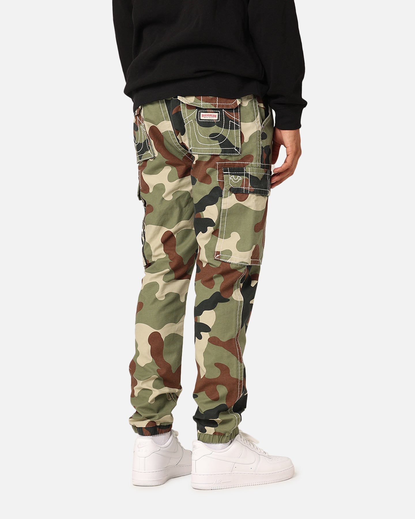 True Religion Big T Cargo Jogger Pants Camo | Culture Kings