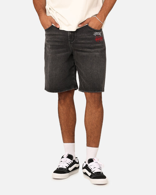Loiter Sk8 Jorts Washed Black