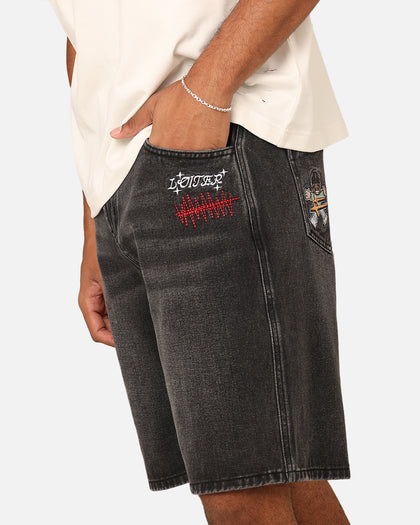 Loiter Sk8 Jorts Washed Black