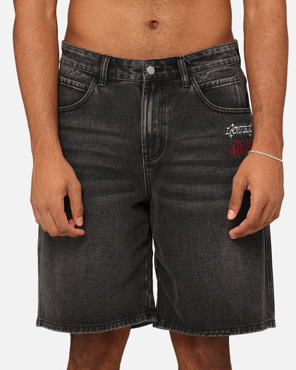 Loiter Sk8 Jorts Washed Black