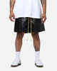 Diet Starts Monday Leather Script Shorts Black