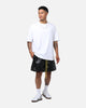 Diet Starts Monday Leather Script Shorts Black