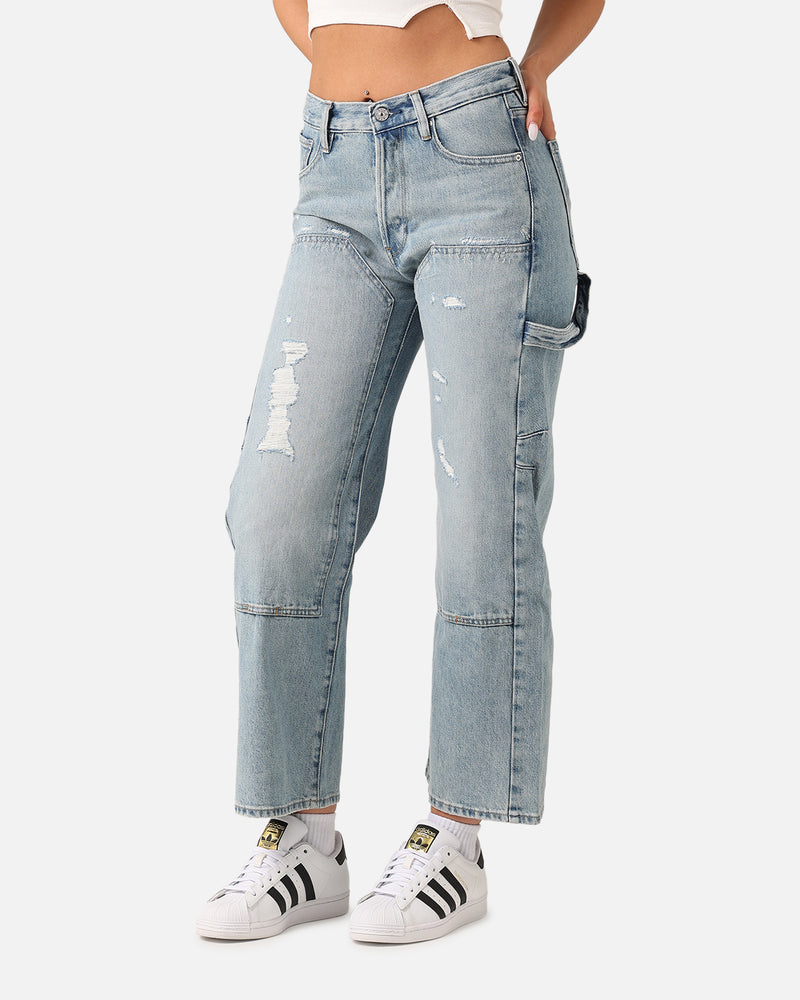 G-Star Women's Bowey 3D Carpenter Loose Jeans Sun Faded Fogbo
