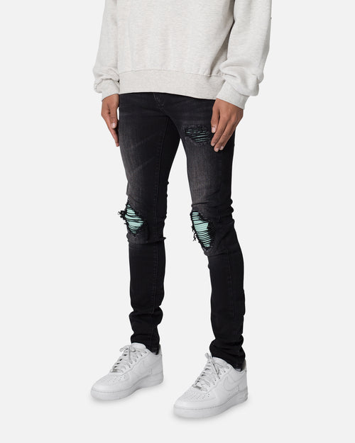 MNML X559 Skinny Denim Jeans Black/Green