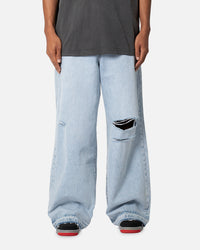 MNML Baggy Skater Denim Jeans Light Blue