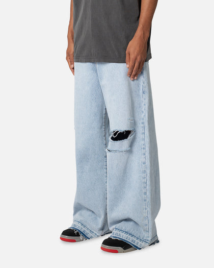 MNML Baggy Skater Denim Jeans Light Blue