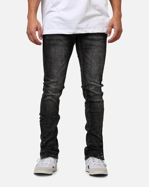 MNML D588 Straight Denim Jeans Washed Black