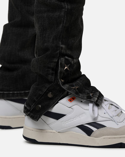 MNML D588 Straight Denim Jeans Washed Black