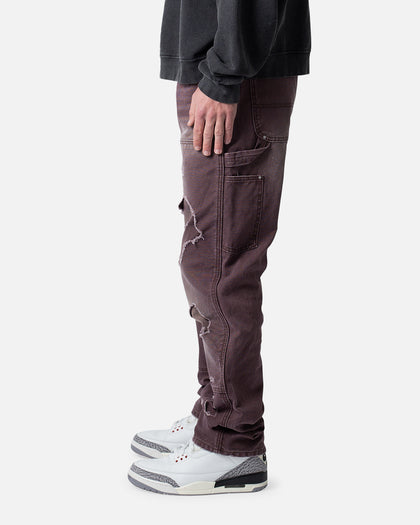 MNML V602 Thrashed Carpenter Pants Brown