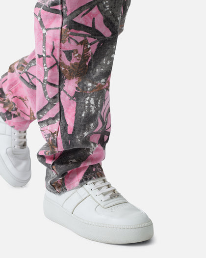 MNML V603 Camo Carpenter Pants Pink
