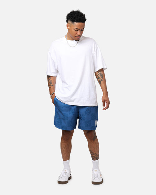 Overtime Damask Woven Short Indigo