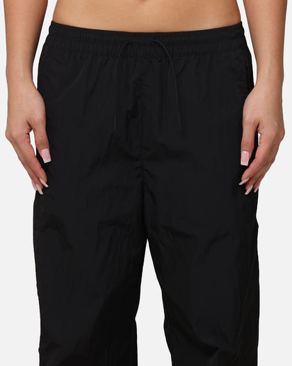 Nike Women's Sportswear High-Waisted Woven Open-Hem Pants Black/White
