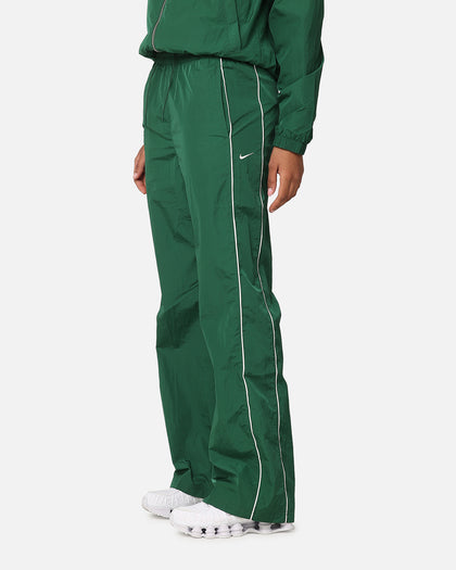 Nike Women's Sportswear High-Waisted Woven Open-Hem Pants Gorge Green/Sail