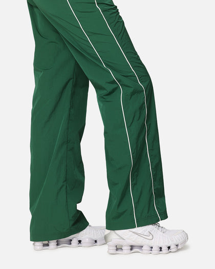 Nike Women's Sportswear High-Waisted Woven Open-Hem Pants Gorge Green/Sail