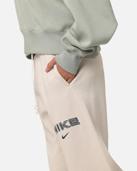 Nike Women's Sportswear Pheonix Fleece Wide Leg Logo Pants Light Orewood Brown