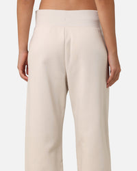 Nike Women's Sportswear Pheonix Fleece Wide Leg Logo Pants Light Orewood Brown