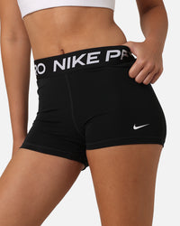 Nike Women's Nike Pro Shorts 3" Black/White