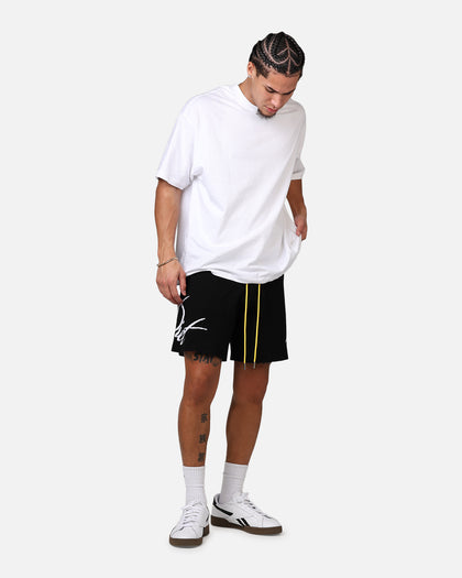 Diet Starts Monday Knitted Script Shorts Black